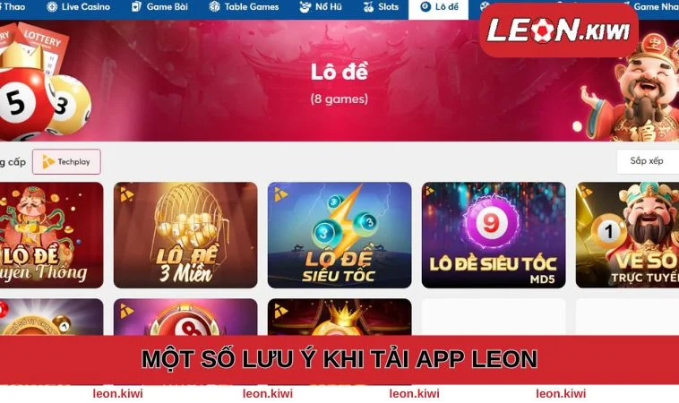 Một vài lưu ý trong quá trình tải app LEON Một vài lưu ý trong quá trình tải app LEON